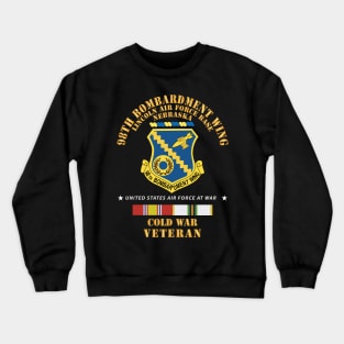 USAF - 98th Bombardment Wing - Lincoln Air Force Base, Nebraska - Cold War Veteran w COLD SVC X 300 Crewneck Sweatshirt